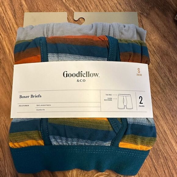 Goodfellow & Co S M boxer Briefs small striped - Picture 2 of 2